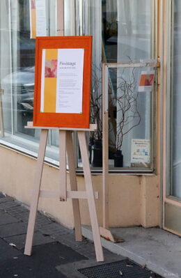 Finissage Eingang