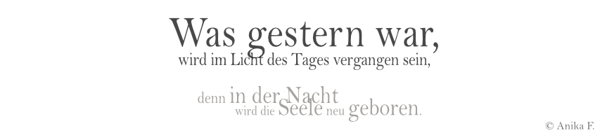 In der tiefen Leere ...